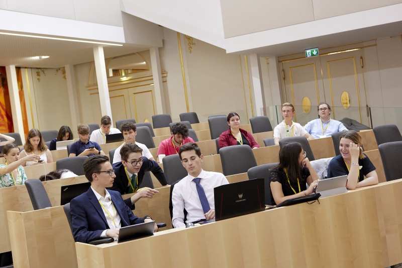 Blick auf die Delegierten