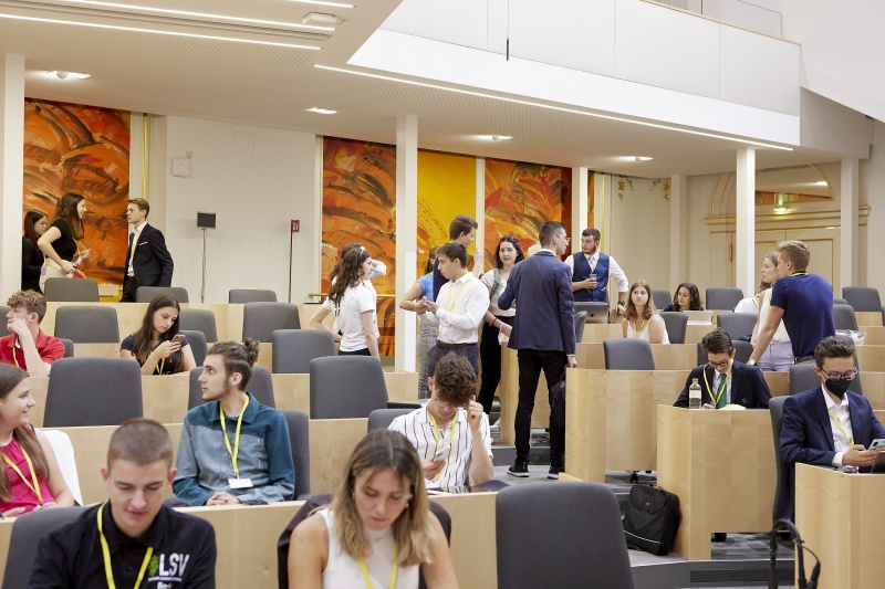 Blick auf die Delegierten