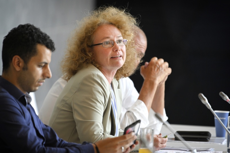 Europaabgeordnete Monika Vana (GRÜNE) am Wort