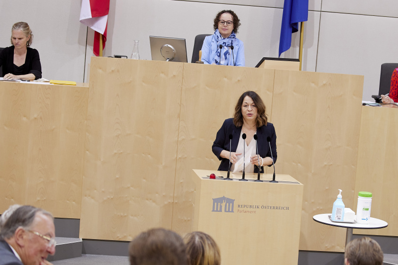 Am Rednerpult Bundesrätin Elisabeth Mattersberger (ÖVP)