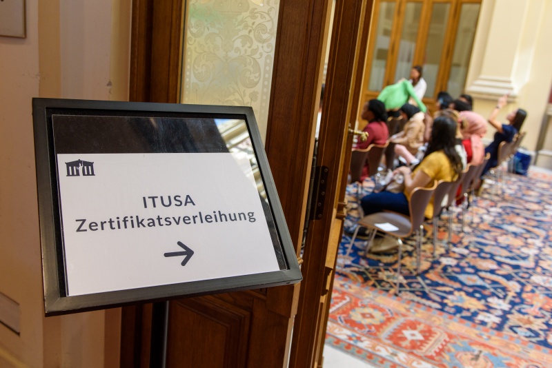 Hinweisschild zur Veranstaltung