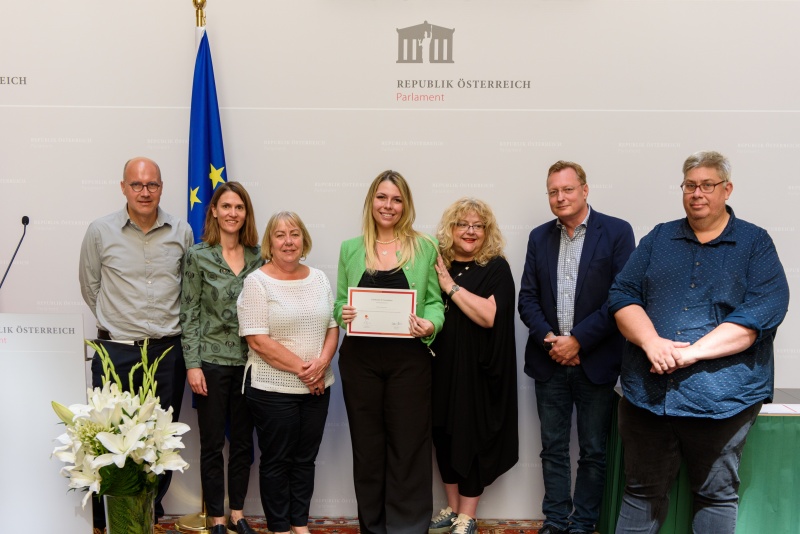 Zertifikatsverleihung an die TeilnehmerInnen des Internationalen Gewerkschaftslehrganges 2022