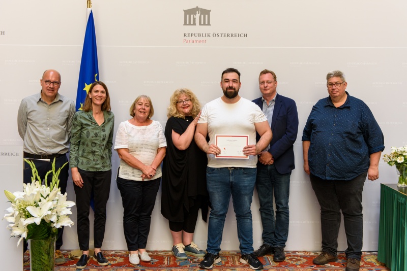 Zertifikatsverleihung an die TeilnehmerInnen des Internationalen Gewerkschaftslehrganges 2022