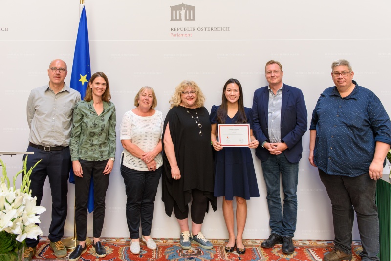 Zertifikatsverleihung an die TeilnehmerInnen des Internationalen Gewerkschaftslehrganges 2022