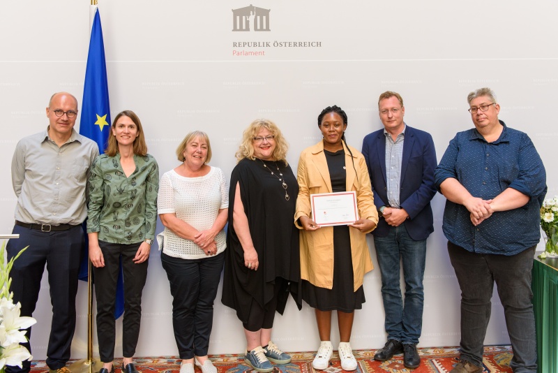 Zertifikatsverleihung an die TeilnehmerInnen des Internationalen Gewerkschaftslehrganges 2022