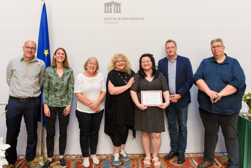 Zertifikatsverleihung an die TeilnehmerInnen des Internationalen Gewerkschaftslehrganges 2022