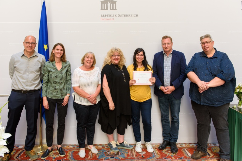 Zertifikatsverleihung an die TeilnehmerInnen des Internationalen Gewerkschaftslehrganges 2022