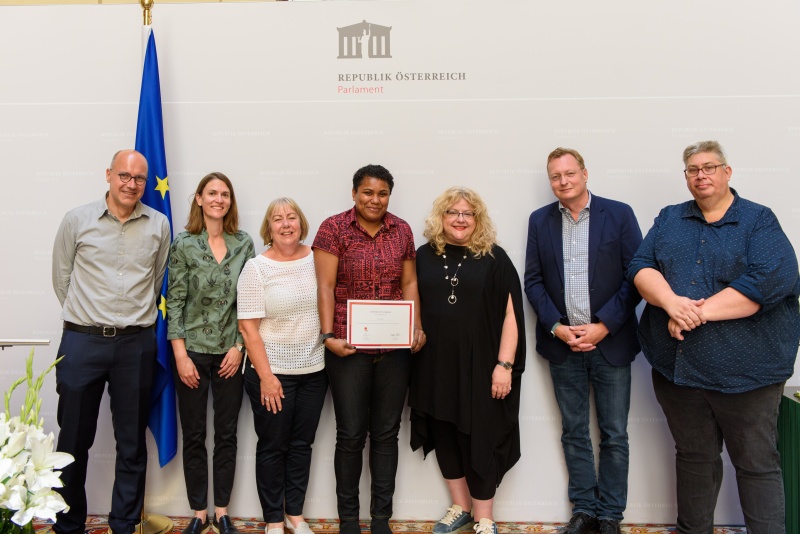 Zertifikatsverleihung an die TeilnehmerInnen des Internationalen Gewerkschaftslehrganges 2022