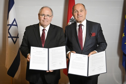 Von links: Dani Dayan, Nationalratspräsident Wolfgang Sobotka (ÖVP)