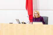 Zweite Nationalratspräsidentin Doris Bures (SPÖ) am Präsidium