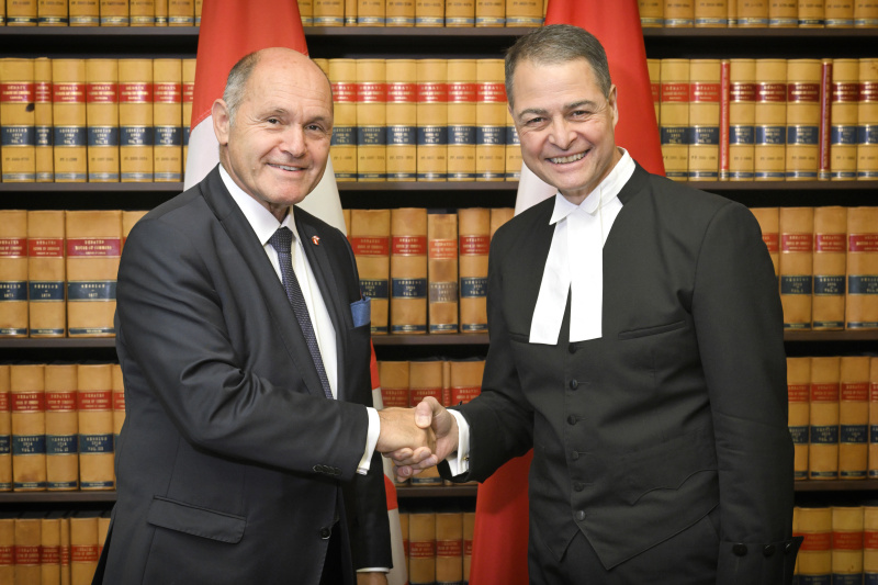 Von links: Nationalratspräsident Wolfgang Sobotka (ÖVP), Anthony Rota