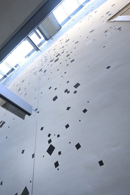 Kunstinstallation Esther Stocker - Wandmalerei