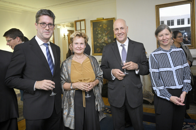 Empfang gegeben von der österreichischen Botschafterin Sylvia Meier-Kajbic und dem österreichischen Konsul & Wirtschaftsdelegierten Gregor Postl