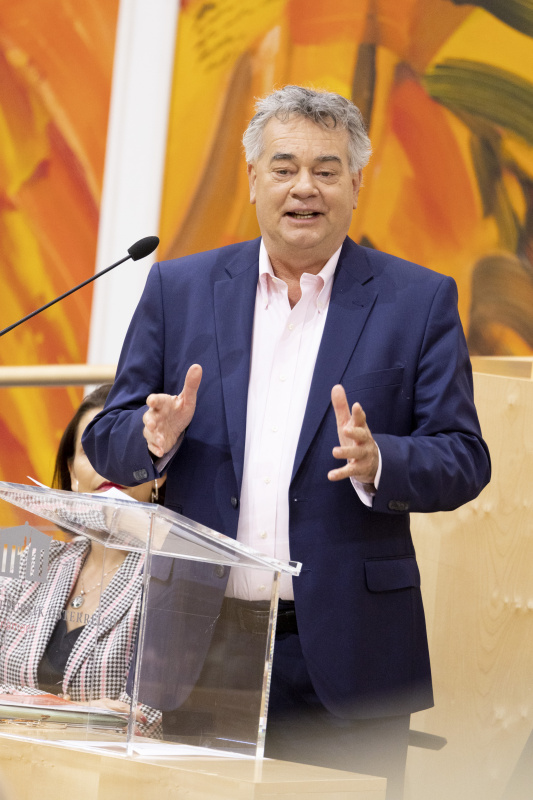 Auf der Regierungsbank Vizekanzler Werner Kogler (GRÜNE) am Wort