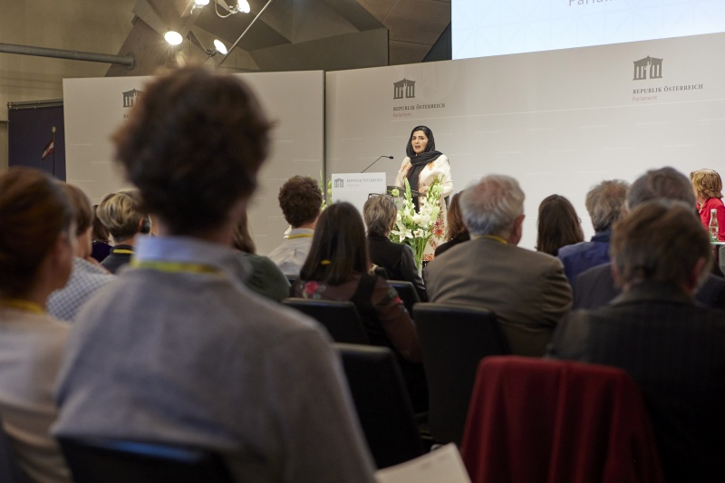 Keynote von Direktorin Voice of Women Organisation Afghanistan Suraya Pakzad