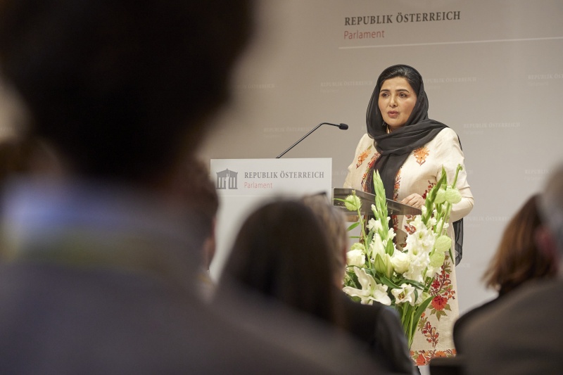 Keynote von Direktorin Voice of Women Organisation Afghanistan Suraya Pakzad