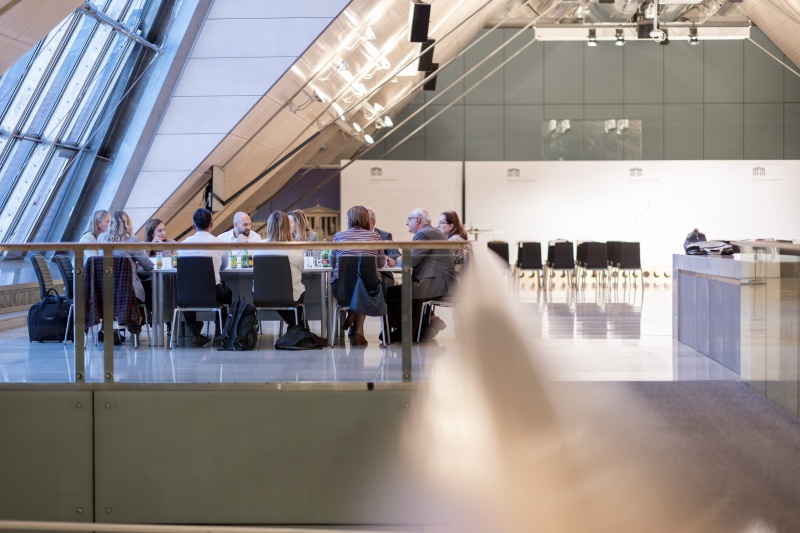 Teilnehmer:Innen im Workshop...