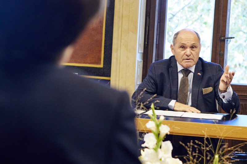 Nationalratspräsident Wolfgang Sobotka (ÖVP) während der Aussprache