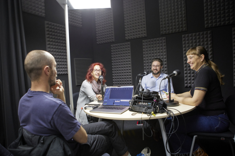 Von links: Brigitte Lutz Data Covernance Koordinatorin der Stadt Wien, Simon Hofer Open Government Data Parlament