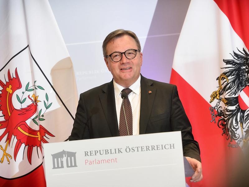 Empfang im Dachfoyer, Ansprache Landeshauptmann Tirol Günther Platter
