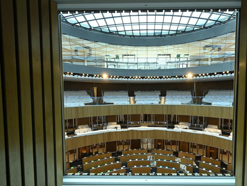 Parlamentgebäude während der Sanierung - Nationalratssitzungssaal