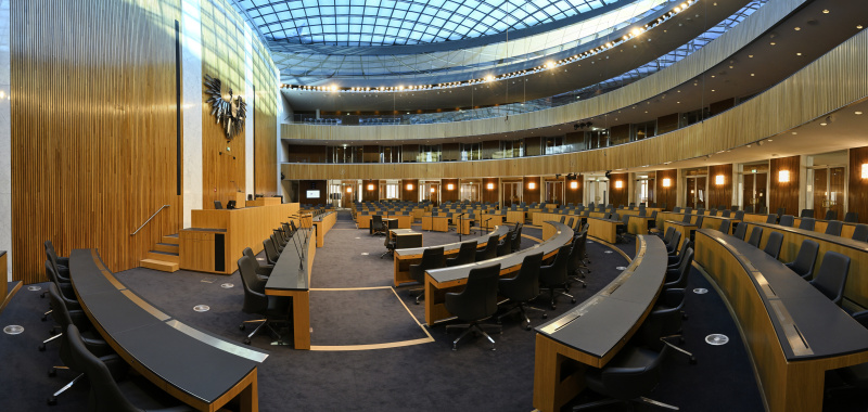 Seitenansicht Nationalratssaal