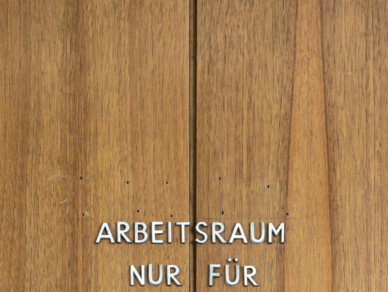 Arbeitsraum nur für Parlamentsberichterstatter