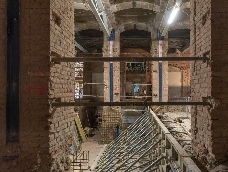 Umbauarbeiten für das zukünftige Besucherzentrum
