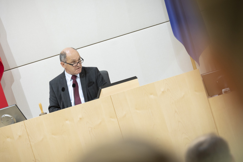 Nationalratspräsident Wolfgang Sobotka (ÖVP) am Präsidium