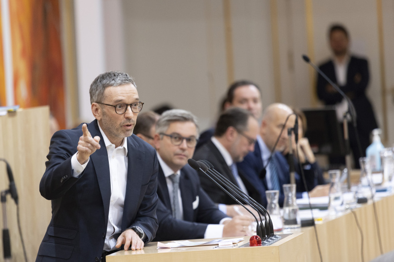 Klubobmann Herbert Kickl (FPÖ) am Rednerpult