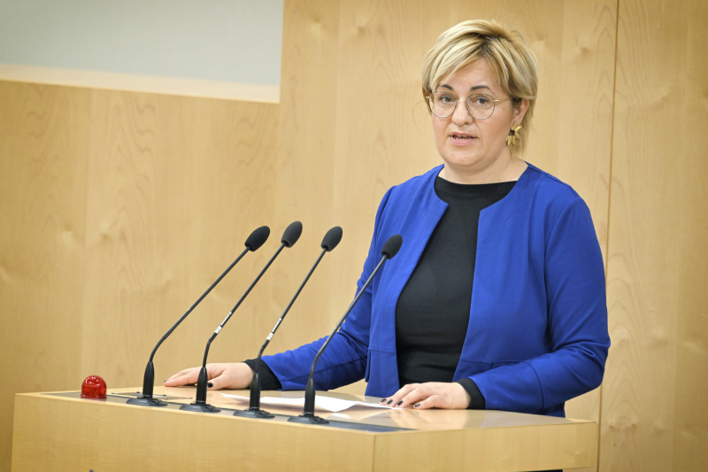 Nationalratsabgeordnete Bedrana Ribo (GRÜNE) am Rednerpult