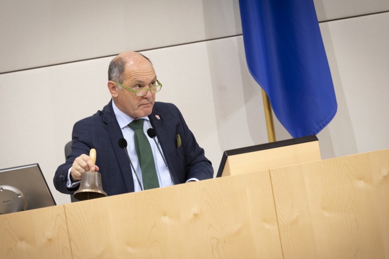 Nationalratspräsident Wolfgang Sobotka (ÖVP) eröffnet die Sitzung
