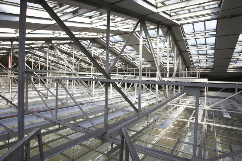 Glaskonstruktion über dem Nationalratssitzungssaal