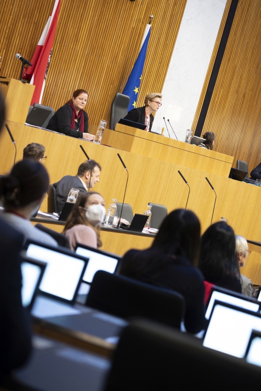 Blick auf das Präsidium