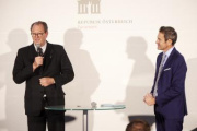 Von links: Niklas Salm Reiferscheidt Jurymitglied, Stefan Gehrer ORF