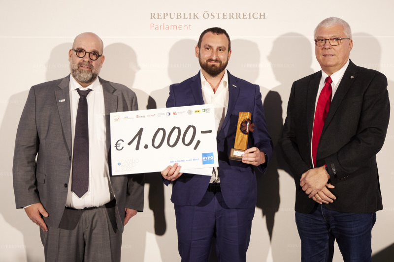 Camillo Award Verleihung an Manuel Pfeilstecher