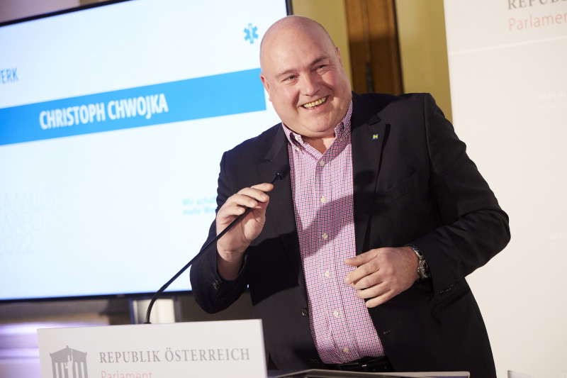 Camillo Award Verleihung an Christof Chwojka