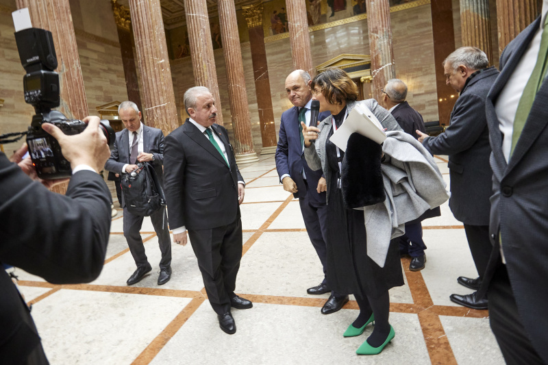Führung durch das renovierte Parlamentsgebäude durch Nationalratspräsident Wolfgang Sobotka (ÖVP)