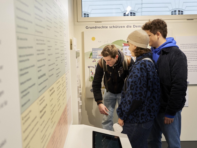 Besuch der Wanderausstellung Parlament on Tour
