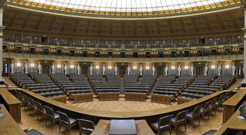 Bundesversammlungssaal - Blick vom Präsidium