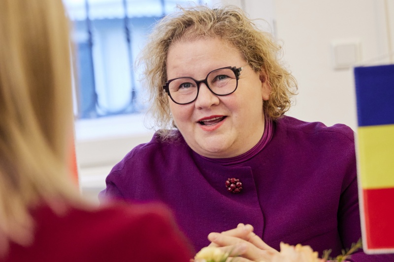 Bundesratspräsidentin Korinna Schumann (SPÖ) während der Aussprache