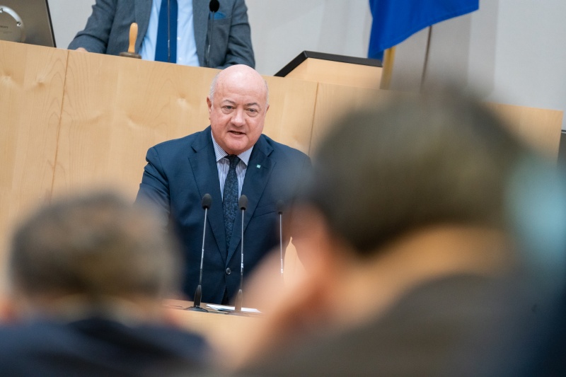 Nationalratsabgeordneter Christian Stocker (ÖVP) am Rednerpult