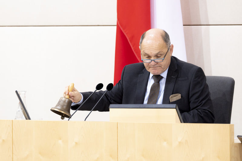 Nationalratspräsident Wolfgang Sobotka (ÖVP) eröffnet die Sitzung