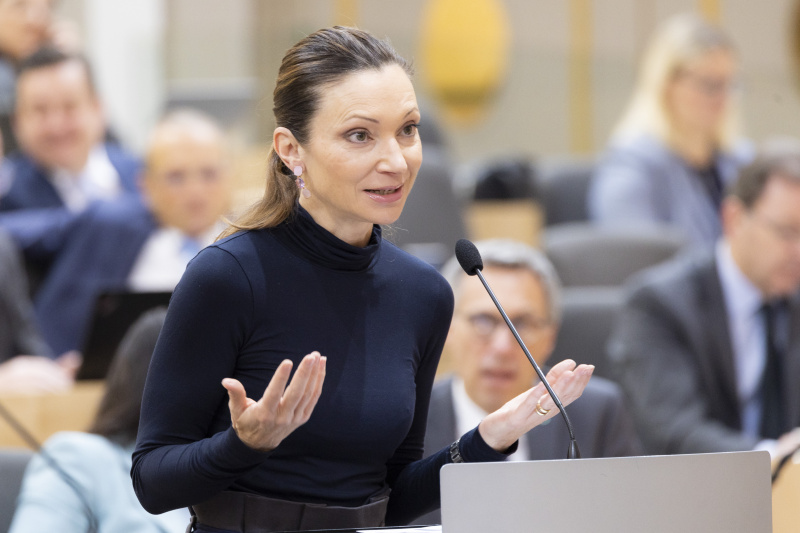 Am Rednerpult  Nationalratsabgeordnete Susanne Fürst (FPÖ)