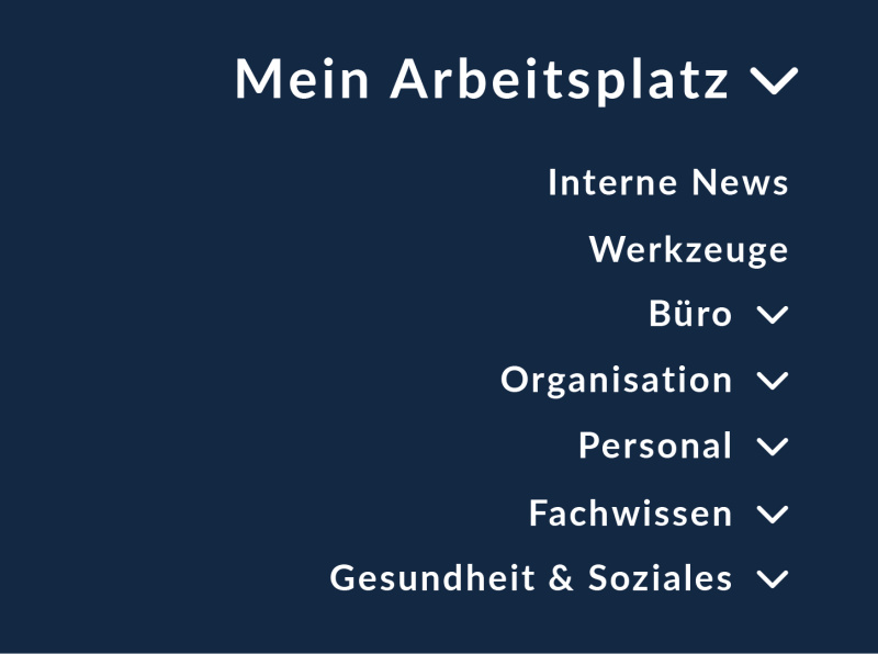 Menüpunkt: Mein Arbeitsplatz