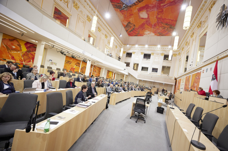 Blick Richtung Sitzungsteilnehmer:innen