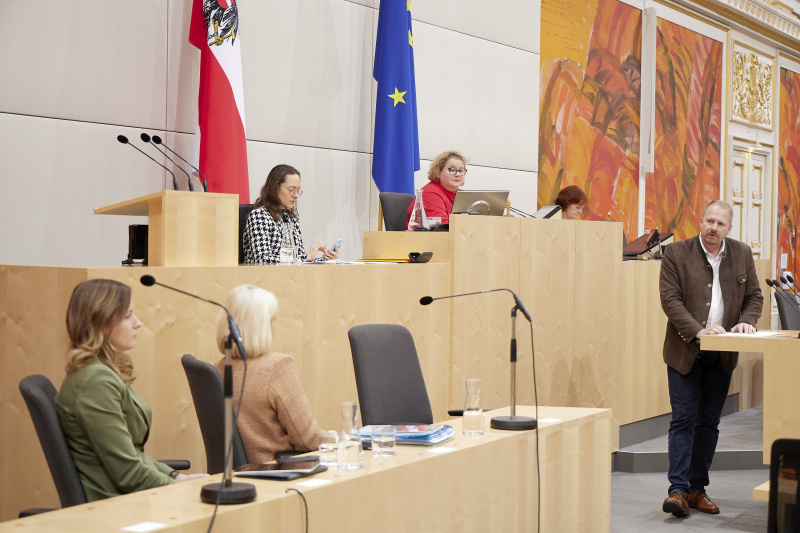 Am Rednerpult Bundesrat Markus Leinfellner (FPÖ)