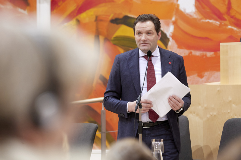 Auf der Regierungsbank Landwirtschaftsminister Norbert Totschnig (ÖVP)