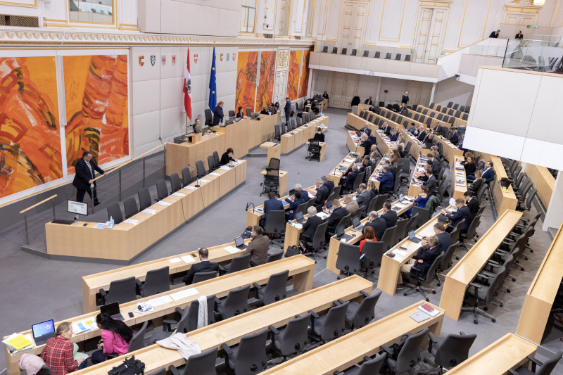 Bundesratspräsidentin Korinna Schumann (SPÖ) am Präsidium