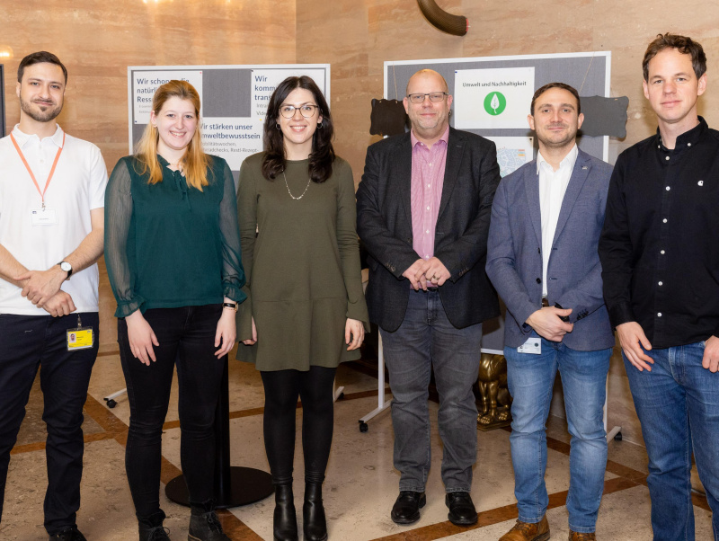 Von links: Maximilian Fischer, Patrizia Wolkerstorfer, Eva Szigeti, Gerhard Zach, Clemens Püringer, Marius Edlinger